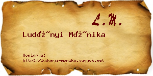 Ludányi Mónika névjegykártya
