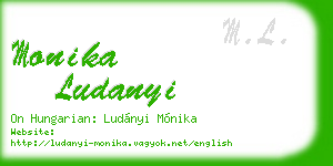 monika ludanyi business card